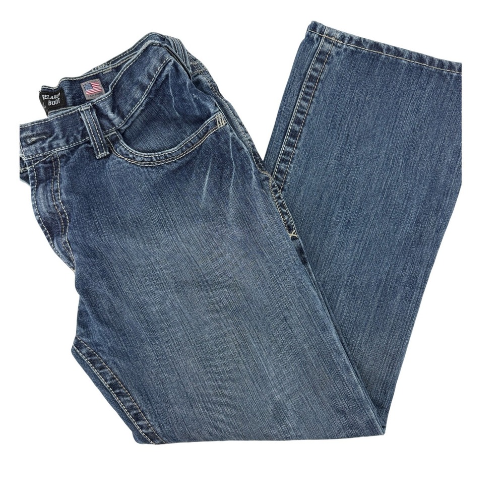 Ariat FR M4 Relaxed Boot Cut Jeans Mens 34x30 Blue Flame Resistant Work Denim
